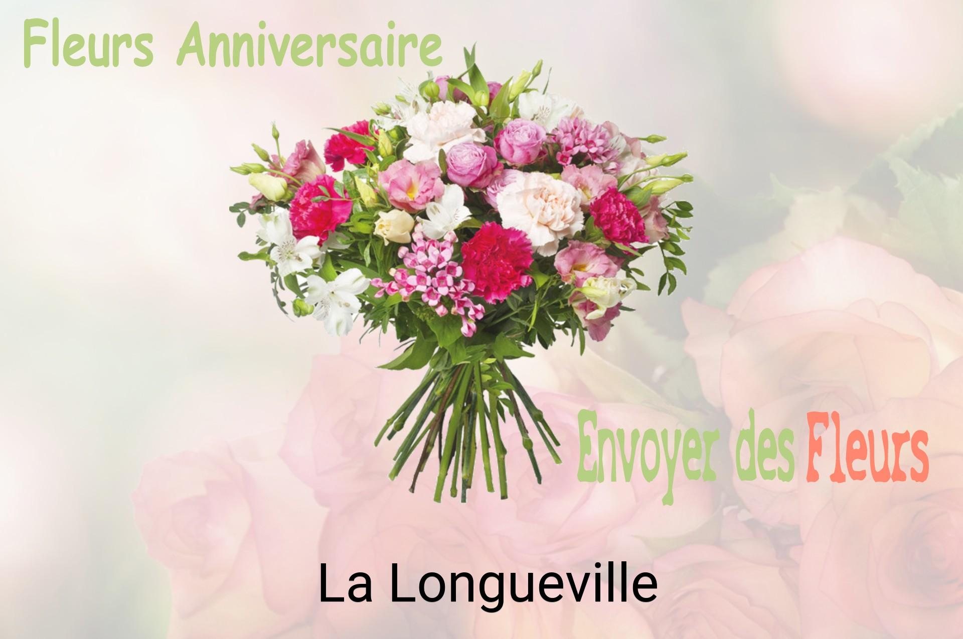 Bouquet de fleurs d’anniversaire livré à La Longueville