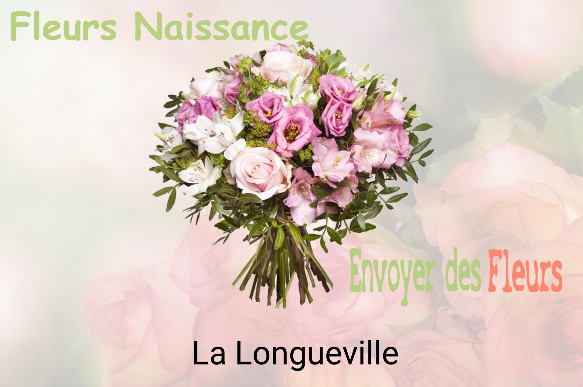 Bouquet de fleurs de naissance livré à La Longueville